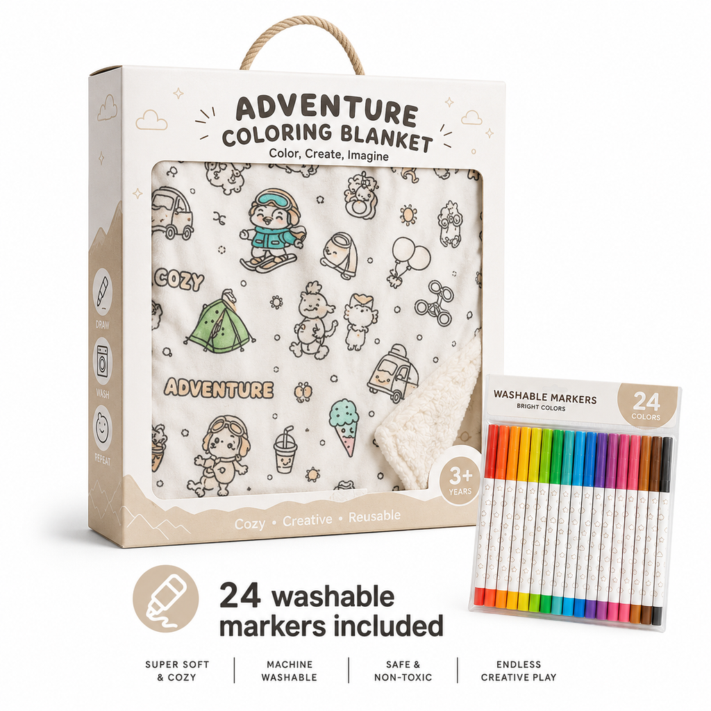 Adventure Coloring Blanket