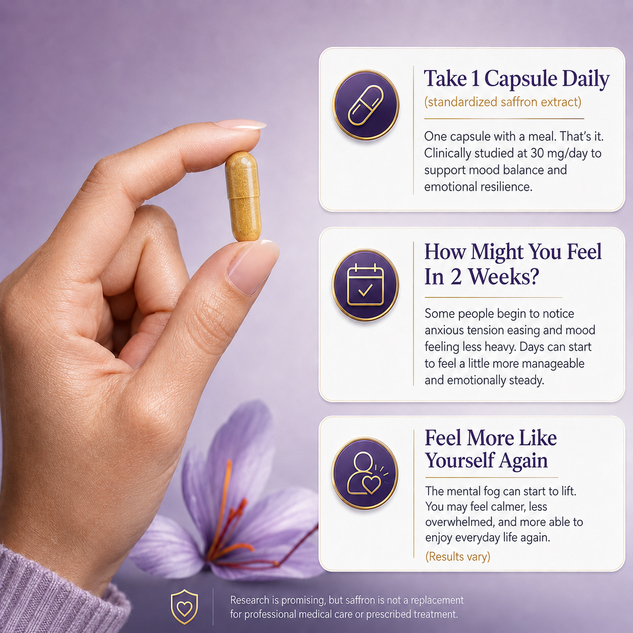 Pure Saffron Extract – Depression Support