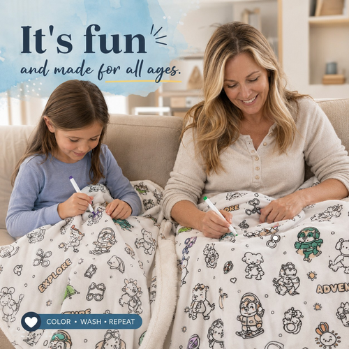 Adventure Coloring Blanket