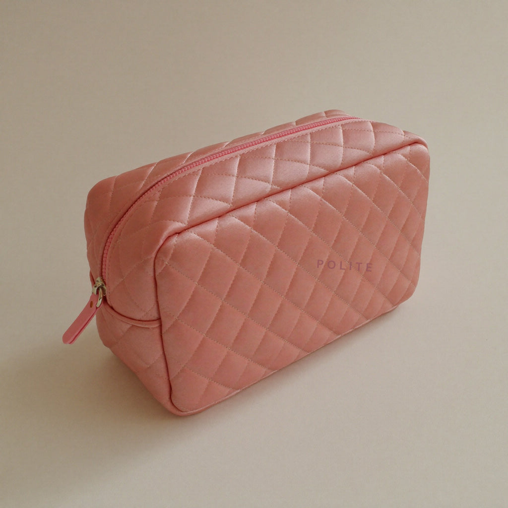 Polite Beauty Bag quilted pouch