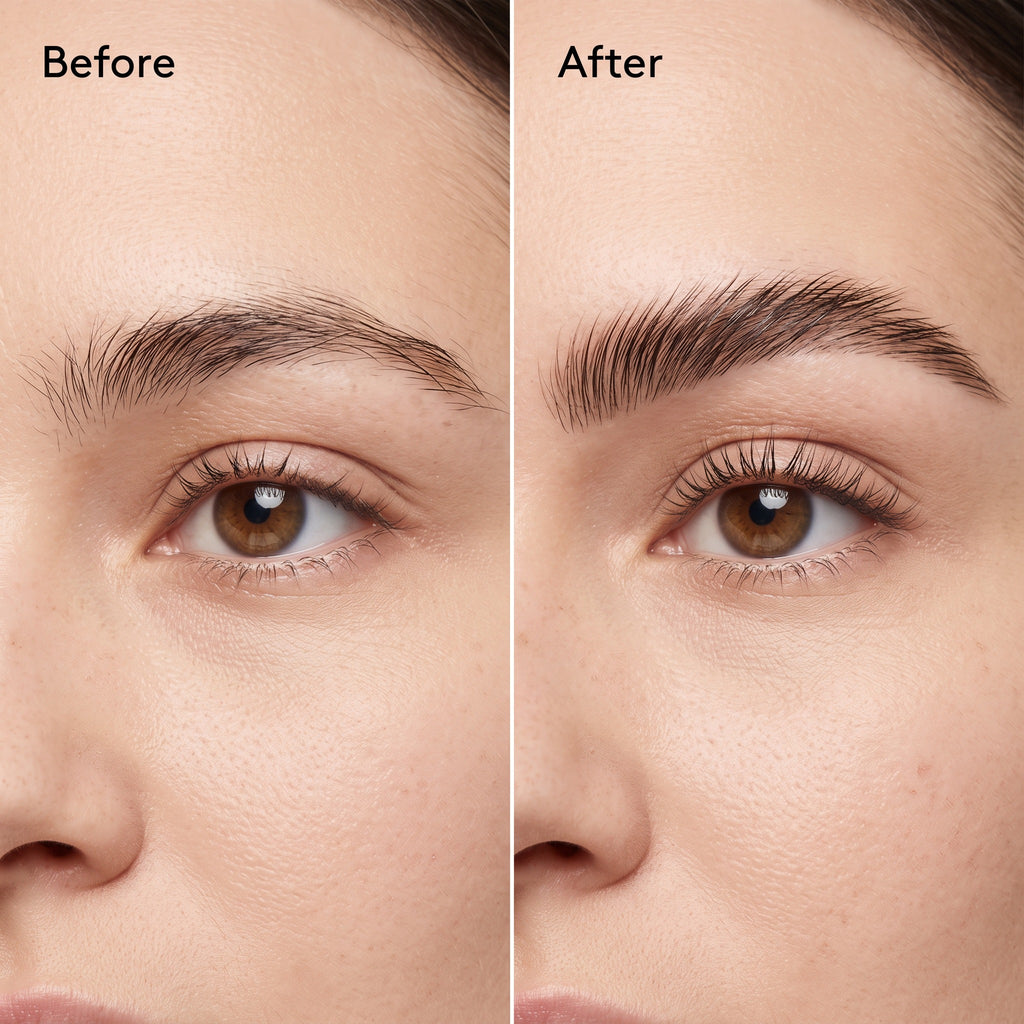 Polite Brow Gel before and after