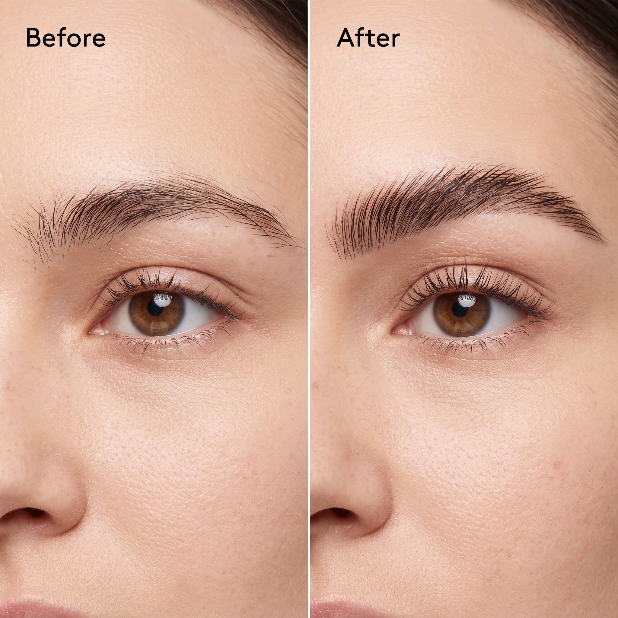Polite Brow Gel before and after