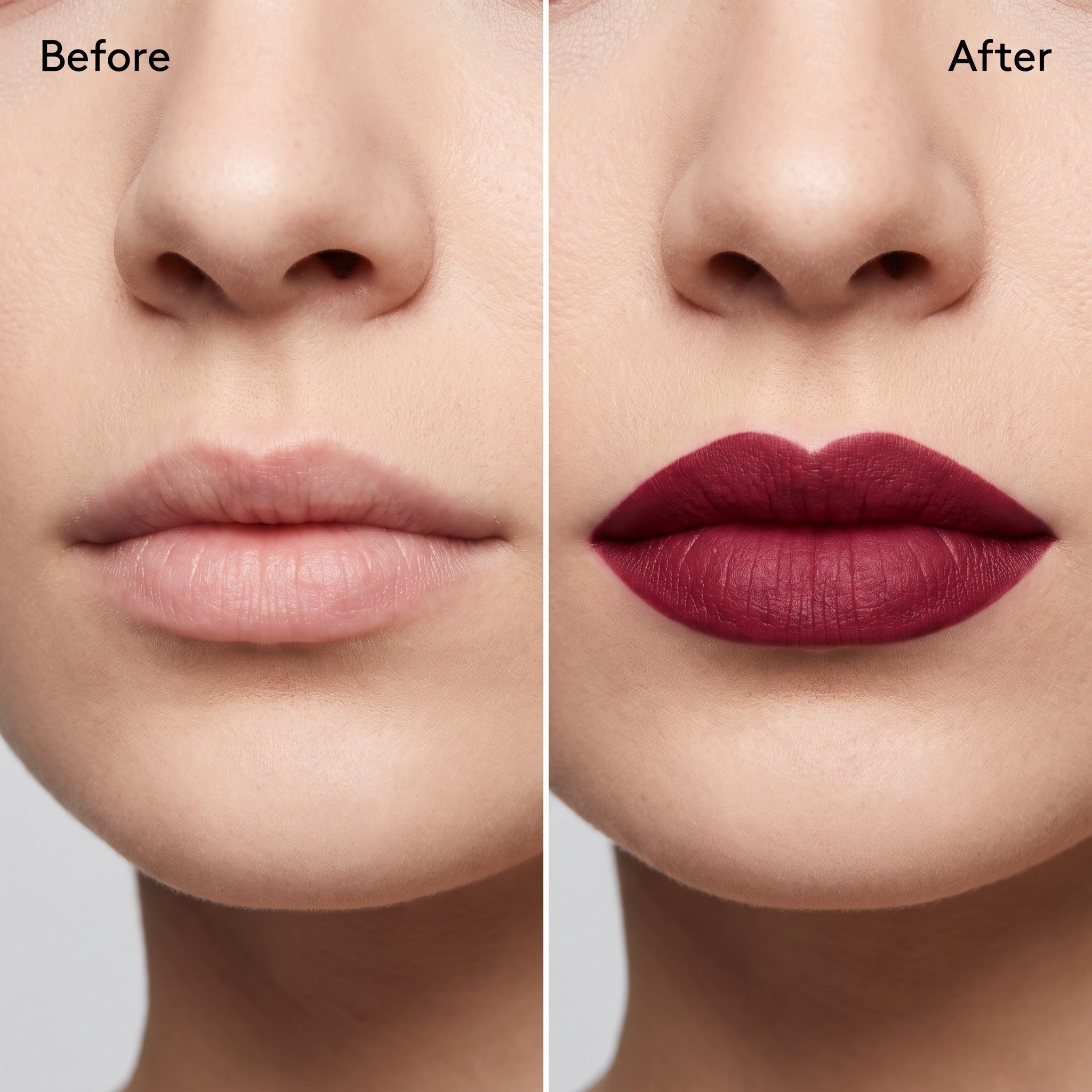 Polite Lip Stain before and after