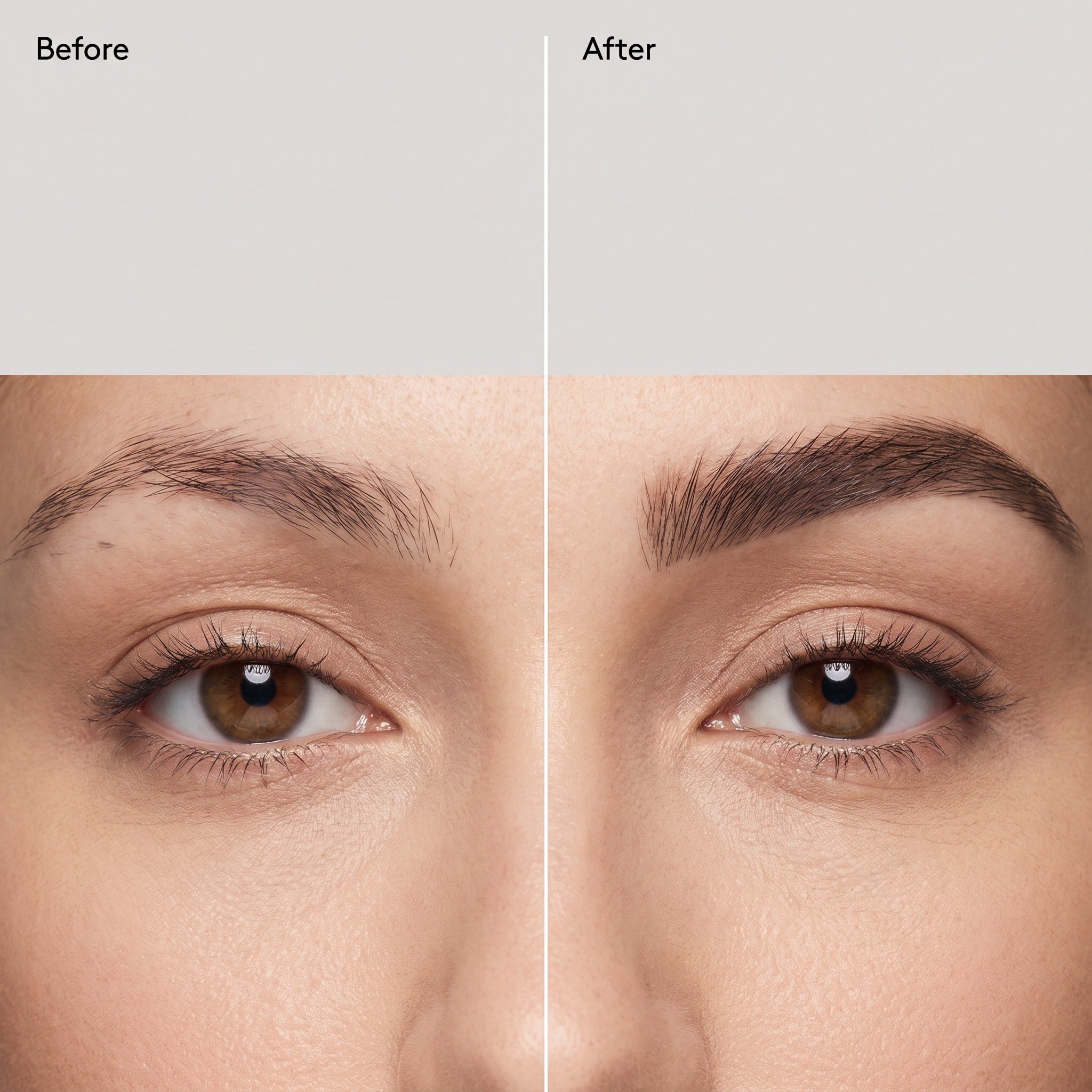 Polite Brow Serum before and after