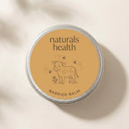 Tallow + Honey Barrier Balm tin with cow and bees illustration